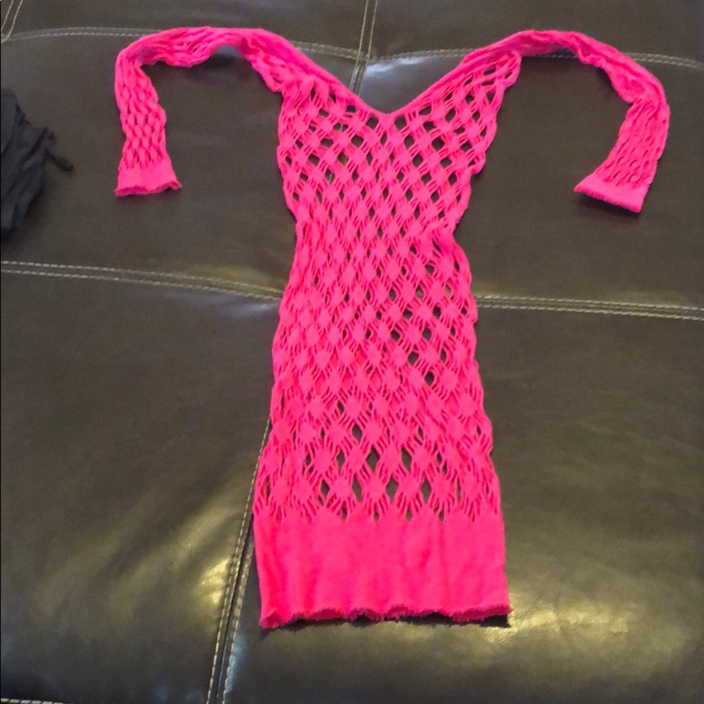 Stretch fishnet dress